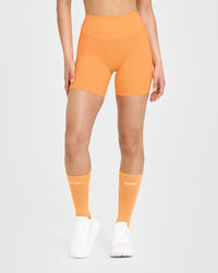 Unified High Waisted Pocket Shorts 6" | Powdered Orange