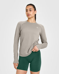 Go To Seamless Loose Long Sleeve Top | Warm Sand