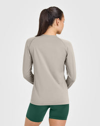 Go To Seamless Loose Long Sleeve Top | Warm Sand
