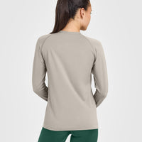 Go To Seamless Loose Long Sleeve Top | Warm Sand