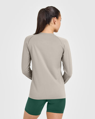 Go To Seamless Loose Long Sleeve Top | Warm Sand