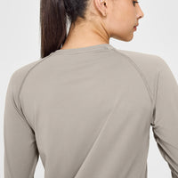 Go To Seamless Loose Long Sleeve Top | Warm Sand