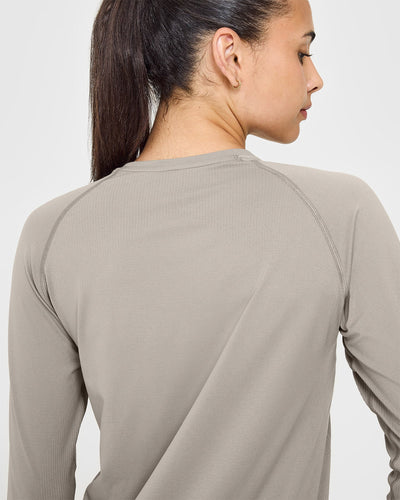 Go To Seamless Loose Long Sleeve Top | Warm Sand