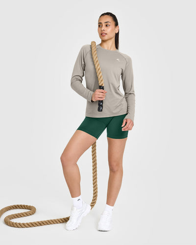Go To Seamless Loose Long Sleeve Top | Warm Sand