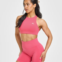 EasyLiftâ„¢ High Neck Sports Bra | Velvet Pink