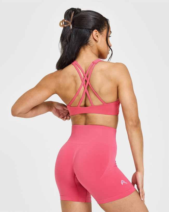 EasyLiftâ„¢ High Neck Sports Bra | Velvet Pink