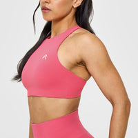 EasyLiftâ„¢ High Neck Sports Bra | Velvet Pink