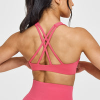 EasyLiftâ„¢ High Neck Sports Bra | Velvet Pink