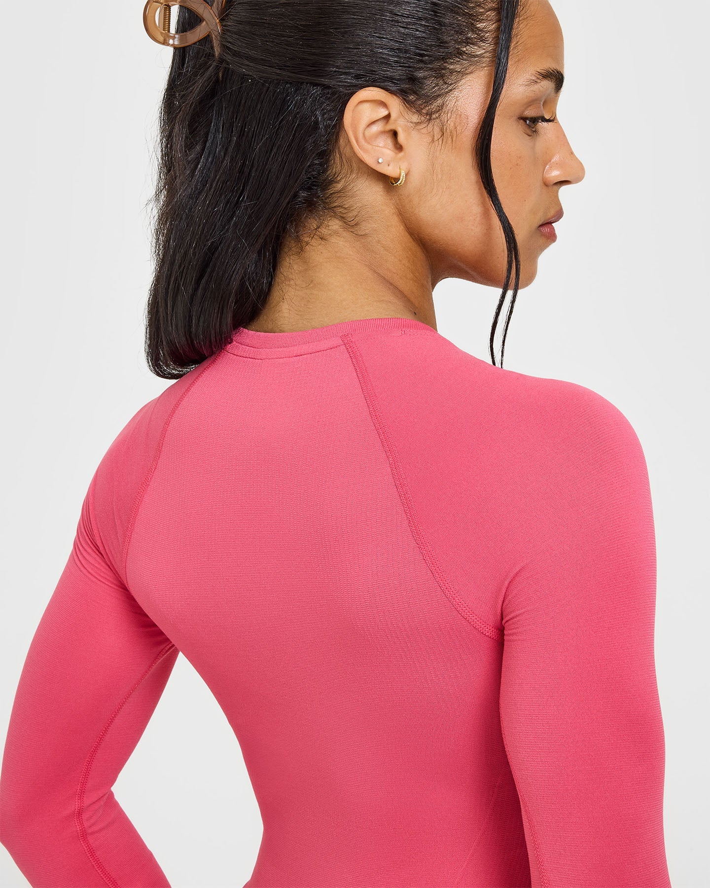 Go To Seamless Fitted Long Sleeve Top | Velvet Pink