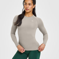 Go To Seamless Fitted Long Sleeve Top | Warm Sand