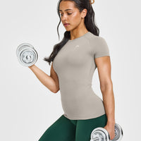 Go To Seamless Fitted Top | Warm Sand