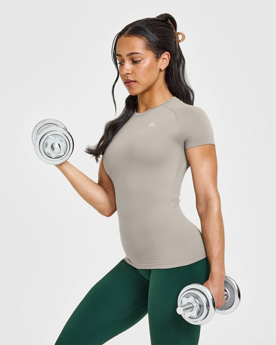 Go To Seamless Fitted Top | Warm Sand