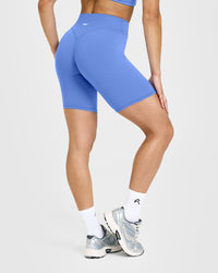 SoftMotion™ Cycling Shorts 8" | Glaucous Blue