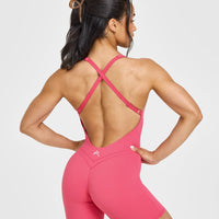Unified Scoop Back All In One 6" | Velvet Pink