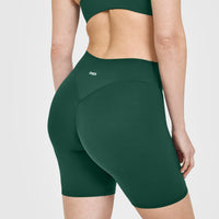 SoftMotion™ Cycling Shorts 8" | Dark Racing Green