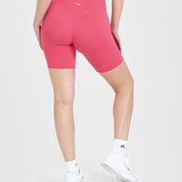 SoftMotion™ Cycling Shorts 8" | Dark Velvet Pink
