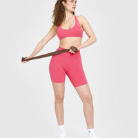 SoftMotion™ Cycling Shorts 8" | Dark Velvet Pink