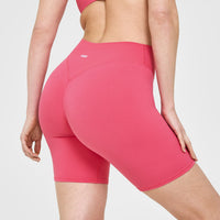 SoftMotion™ Cycling Shorts 8" | Dark Velvet Pink