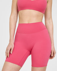 SoftMotion™ Cycling Shorts 8" | Dark Velvet Pink