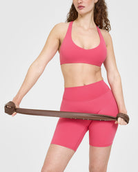 SoftMotion™ Cycling Shorts 8" | Dark Velvet Pink
