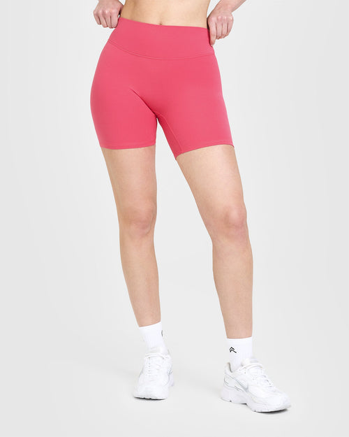 Oner Modal SoftMotion™ Shorts 6" with White Logo | Dark Velvet Pink