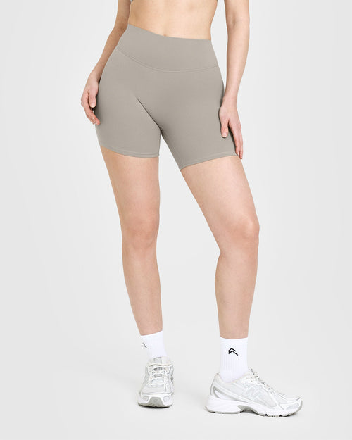 Oner Modal SoftMotion™ Shorts 6" with White Logo | Warm Sand