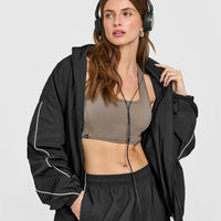 Mellow™ Rib Square Neck Bra | Moss Brown