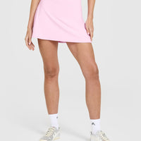 SoftMotion™ Skort with White Logo | Chalk Pink