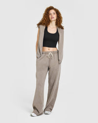 Cotton Fitted Mid Vest | Black