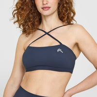 EasyLiftâ„¢ Multi Way Bandeau Bralette with White Logo | True Blue