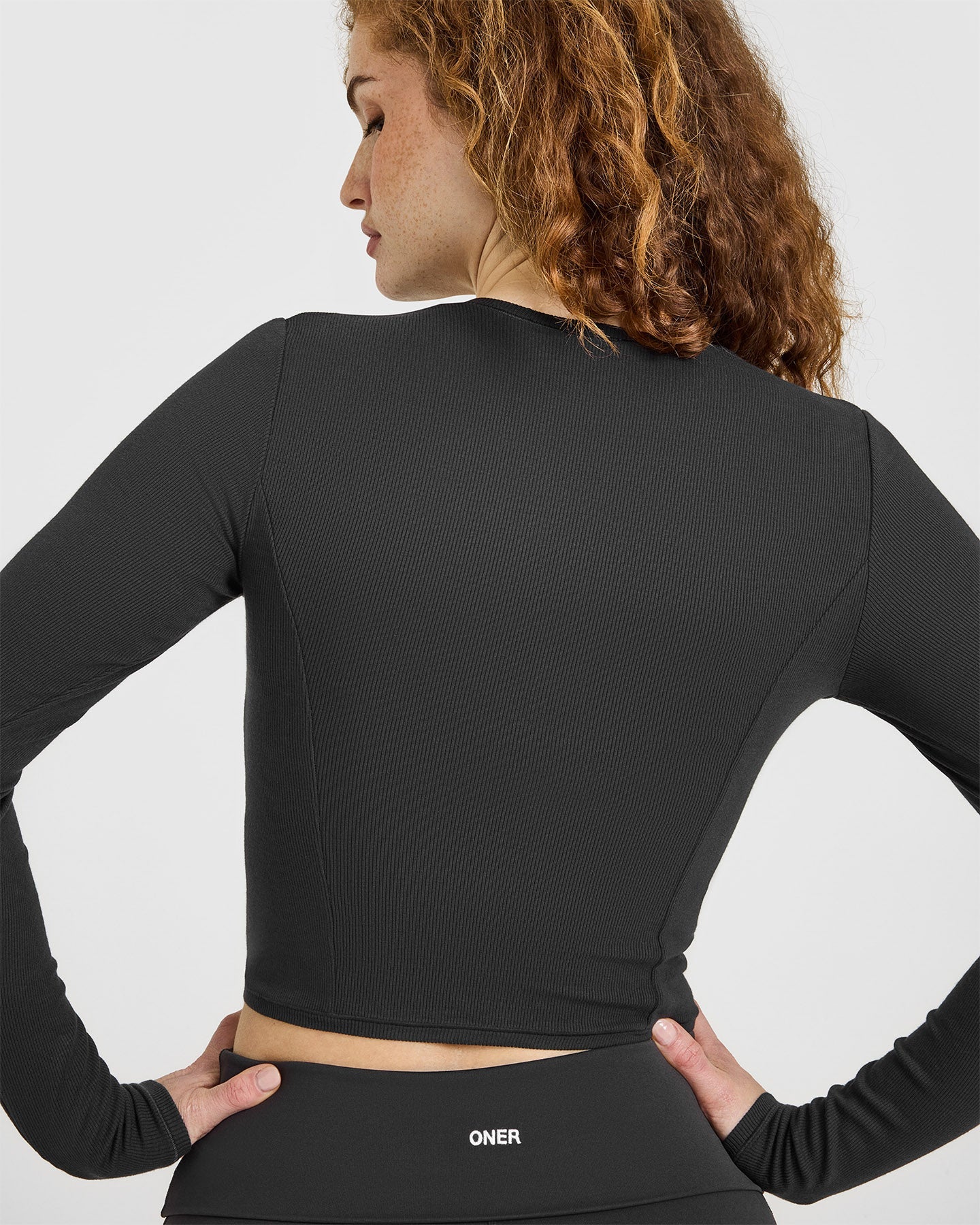 Mellow™ Rib Mid Long Sleeve Cardigan | Soft Black
