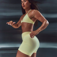 EnhanceLiftâ„¢ Seamless Shorts | Pastel Yellow