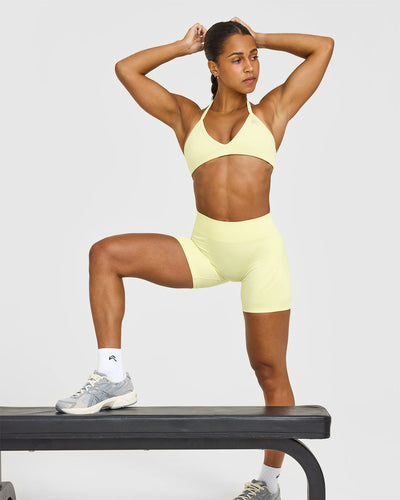 EnhanceLiftâ„¢ Seamless Shorts | Pastel Yellow