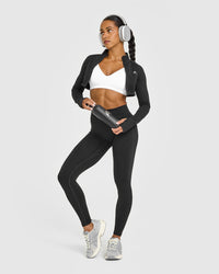 EnhanceLiftâ„¢ Seamless Strappy Sports Bra | White
