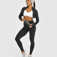 EnhanceLiftâ„¢ Seamless Strappy Sports Bra | White