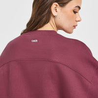 Foundations Oversized Oner 25 Sweatshirt | Burnt Maroon