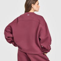 Foundations Oversized Oner 25 Sweatshirt | Burnt Maroon
