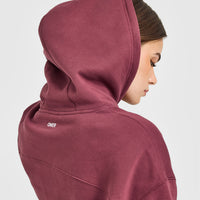 Foundations Oversized Oner 25 Hoodie | Burnt Maroon