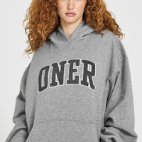 Foundations Oversized Oner 25 Hoodie | Charcoal Marl