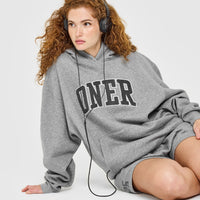 Foundations Oversized Oner 25 Hoodie | Charcoal Marl