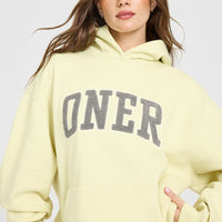 Foundations Oversized Oner 25 Hoodie | Pastel Yellow