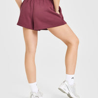 Foundations Oversized Oner 25 Shorts | Burnt Maroon