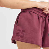 Foundations Oversized Oner 25 Shorts | Burnt Maroon
