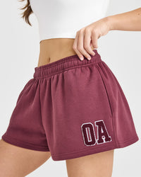 Foundations Oversized Oner 25 Shorts | Burnt Maroon