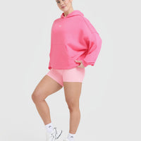 Raising the Bar Graphic Unisex Oversized Hoodie | Peony Pink