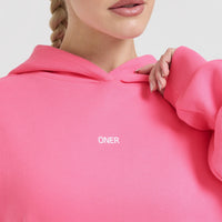 Raising the Bar Graphic Unisex Oversized Hoodie | Peony Pink