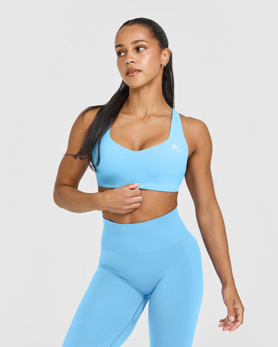 EasyLiftâ„¢ Cross Back Sports Bra | Arctic Blue