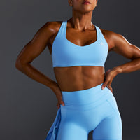 EasyLiftâ„¢ Cross Back Sports Bra | Arctic Blue