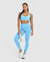 EasyLiftâ„¢ Cross Back Sports Bra | Arctic Blue