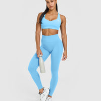 EasyLiftâ„¢ Cross Back Sports Bra | Arctic Blue